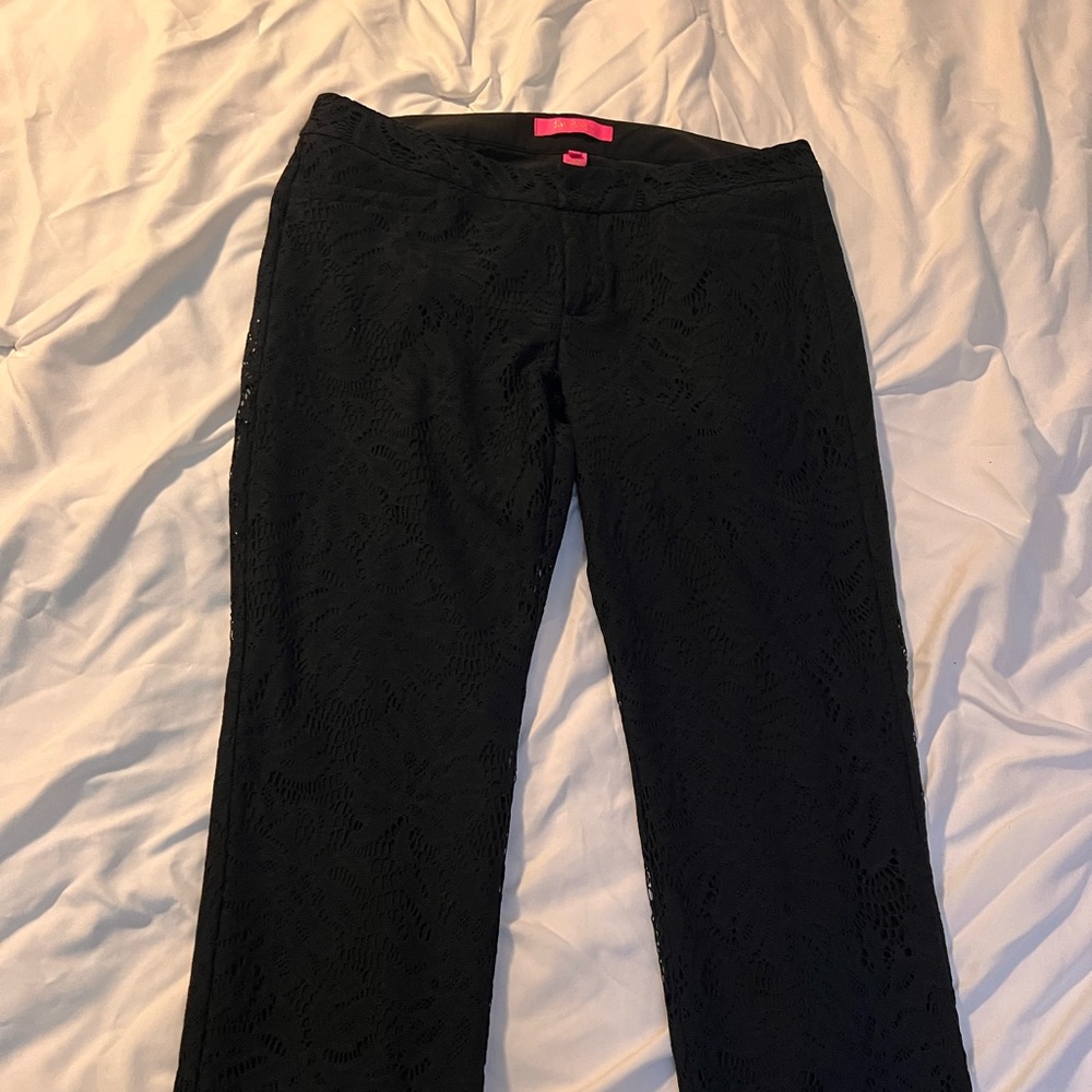 Gorgeous black lace Lilly Pulitzer pants NWOT